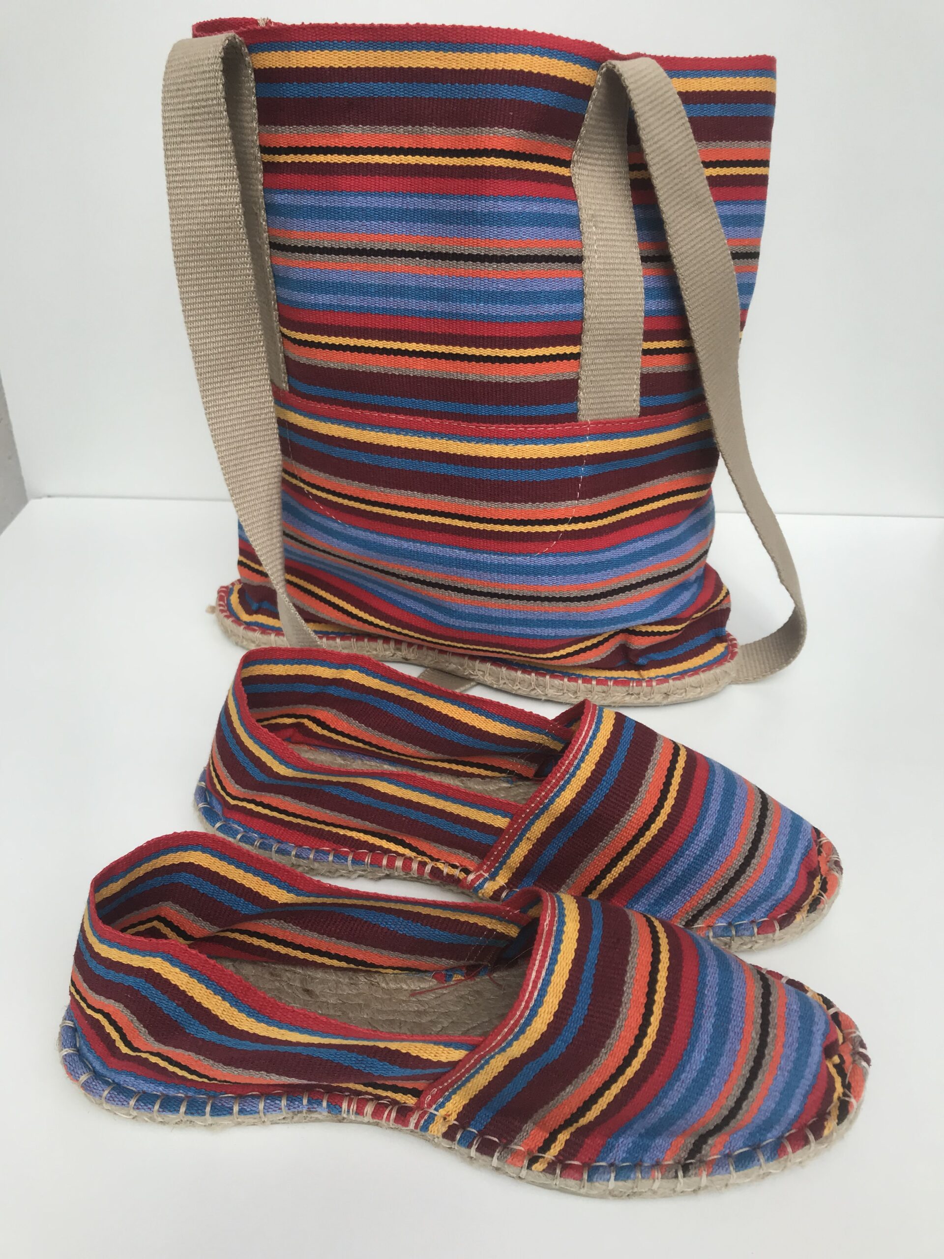 Lot espadrille et sac assortis rayés 103 L'Identité Basque