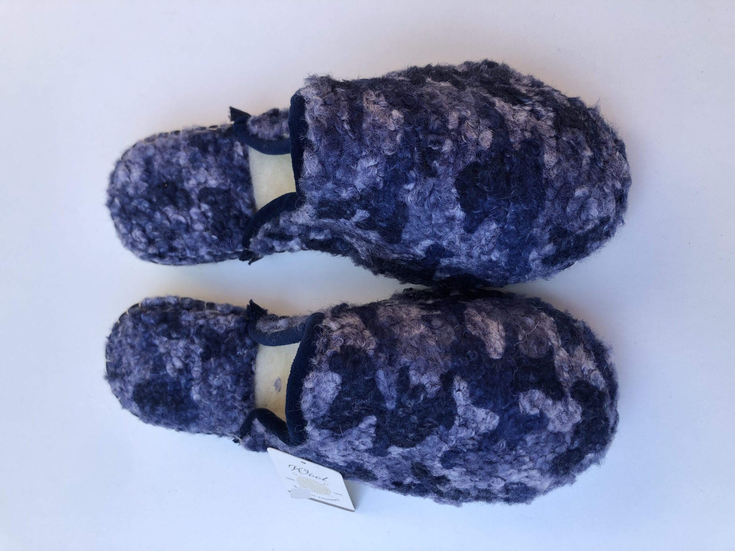 Pantoufle Mule Pure Laine cousue main – Image 4
