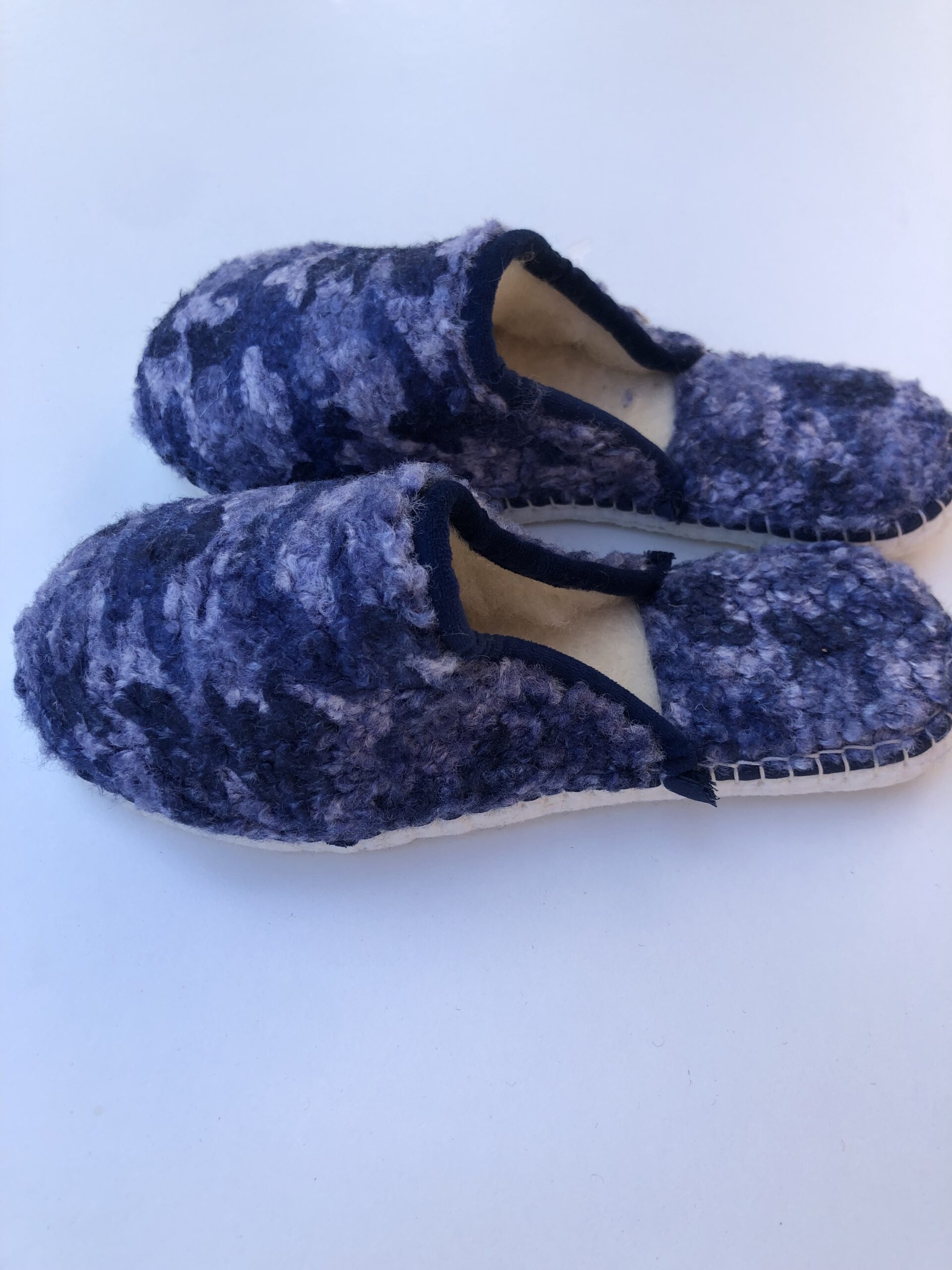 Pantoufle Mule Pure Laine cousue main – Image 3