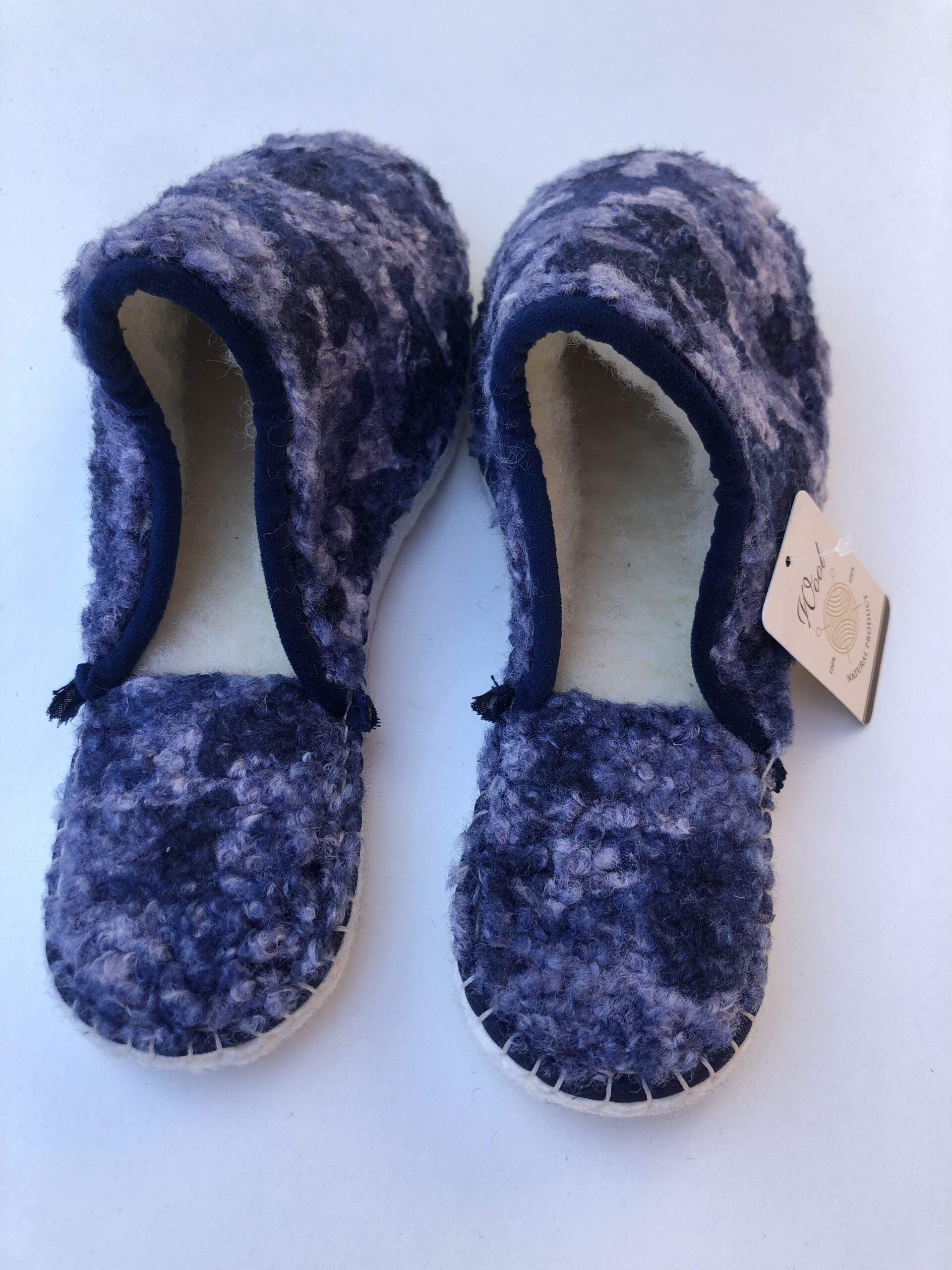 Pantoufle Mule Pure Laine cousue main – Image 5